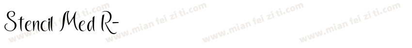 Stencil Med R字体转换